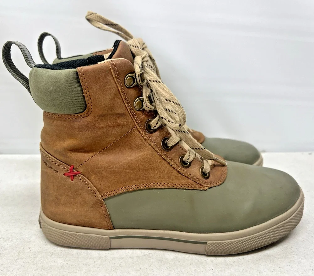 Xtratuf Leather Ankle Deck Boots Lace  Womens 6  Cathay Spice LALW-700